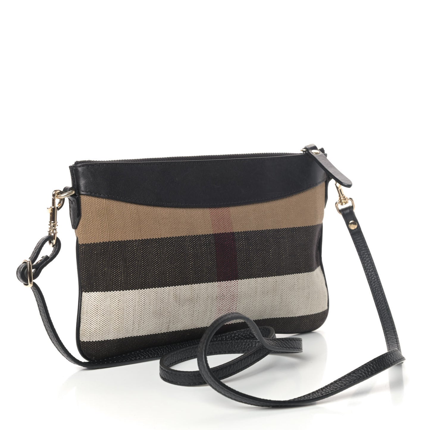 House Check Derby Peyton Crossbody Clutch Bag Black