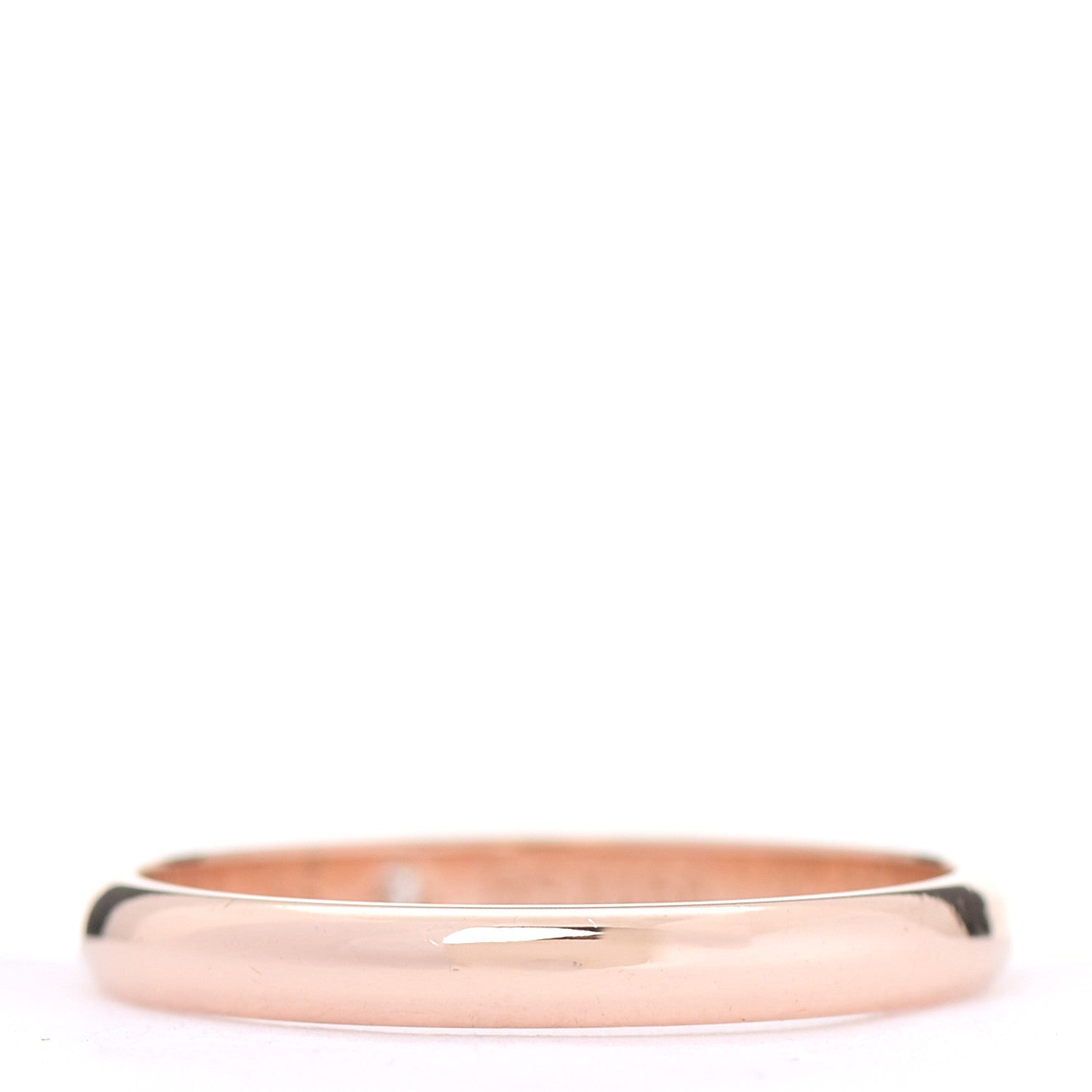 Cartier 18K Pink Gold Diamond 2.6mm 1895 Wedding Band Ring 55 7.25 3 of 6