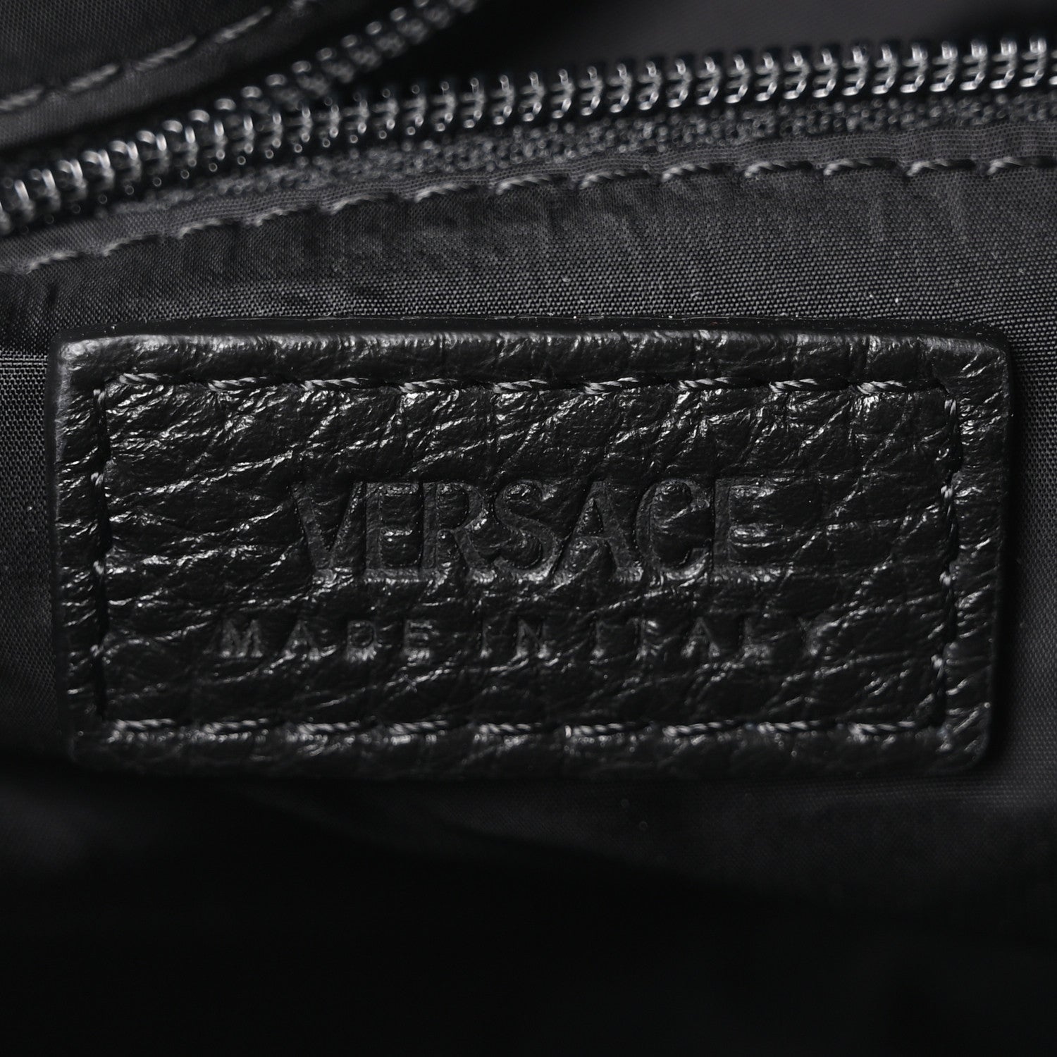 Versace Grained Calfskin La Medusa Camera Bag Black 5 of 9