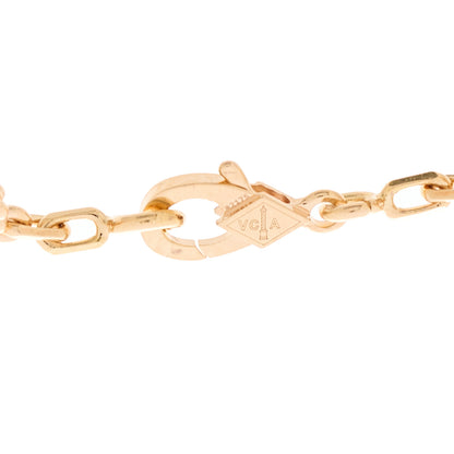 Van Cleef & Arpels 18K Rose Gold 5 Motifs Vintage Alhambra Bracelet 4 of 6