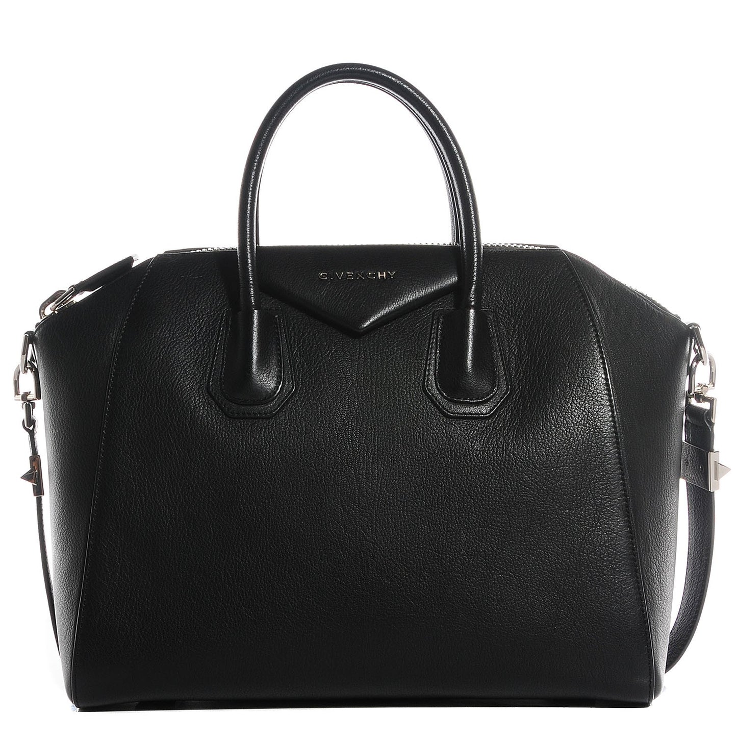 Sugar Goatskin Medium Antigona Black