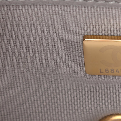 Chanel Caviar Quilted Mini Bracelet On Chain Flap Grey 7 of 11