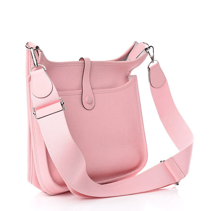 Hermes Taurillon Clemence Evelyne III PM Rose Sakura 3 of 9
