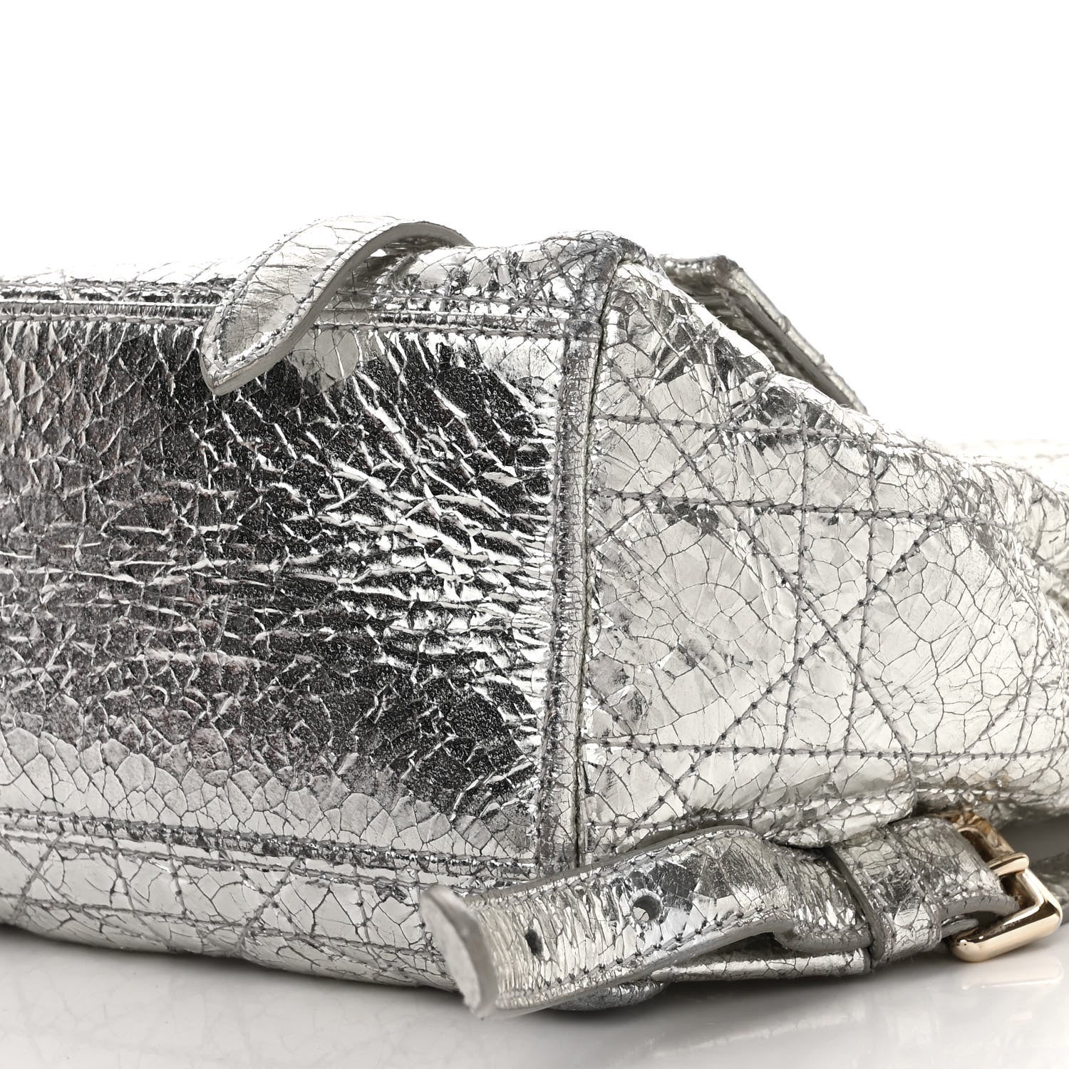 Christian Dior Metallic Calfskin Small Stardust Backpack Silver 9 of 17