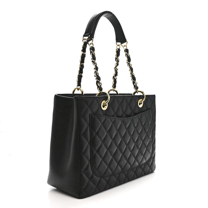 Chanel Caviar Quilted Grand Shopping Tote GST Black 3 of 12