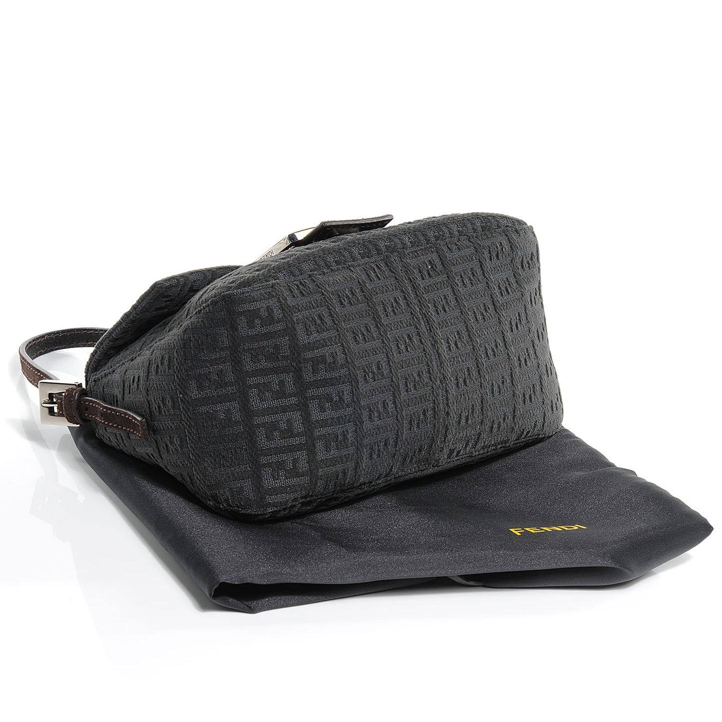 Velvet Zucchino Suede Mini Mama Baguette Grigio Testa di Moro