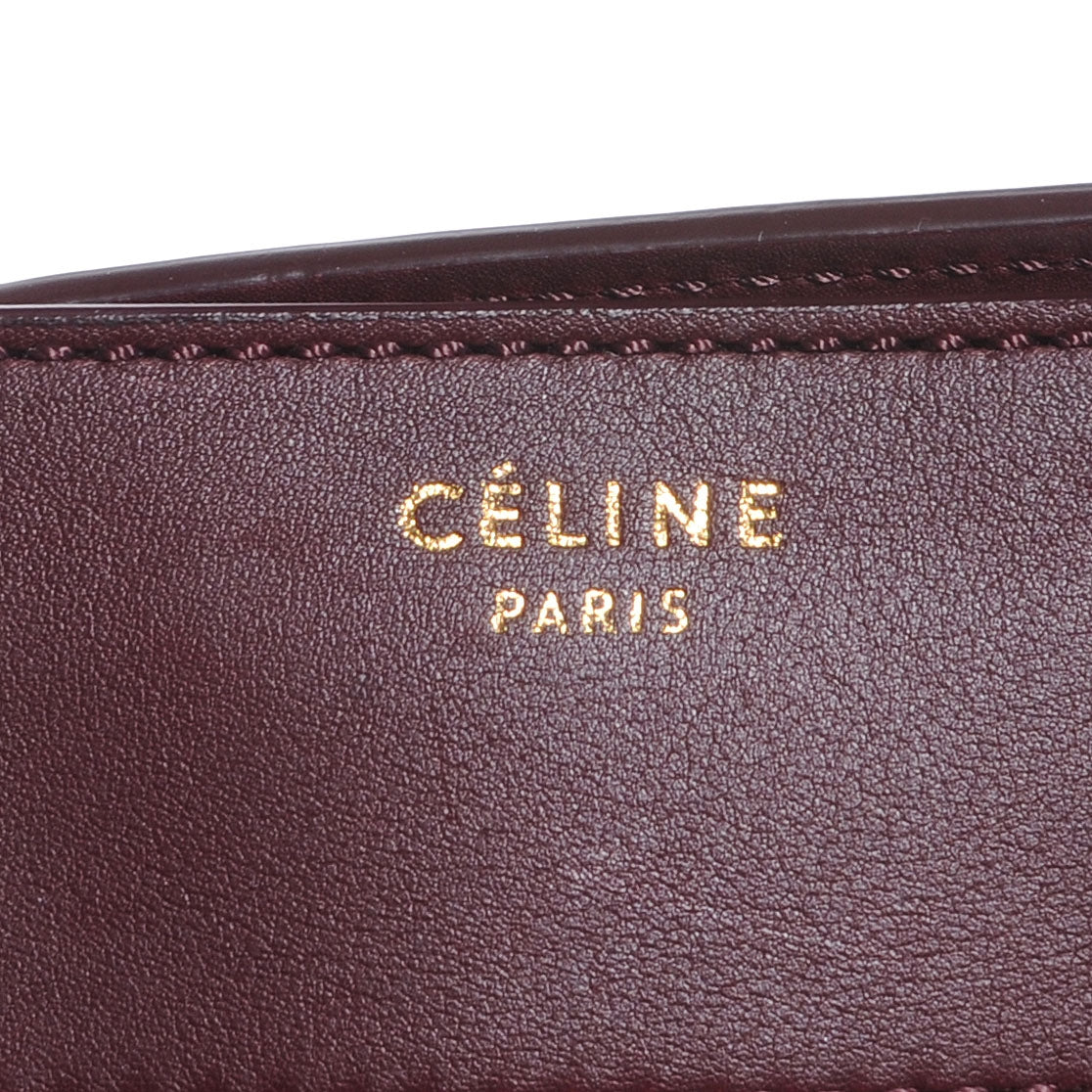 Smooth Calfskin Mini Luggage Burgundy