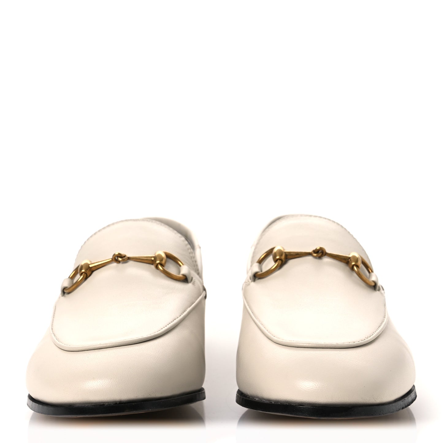 Lambskin Womens Brixton Horsebit Loafers 38.5 Mystic White