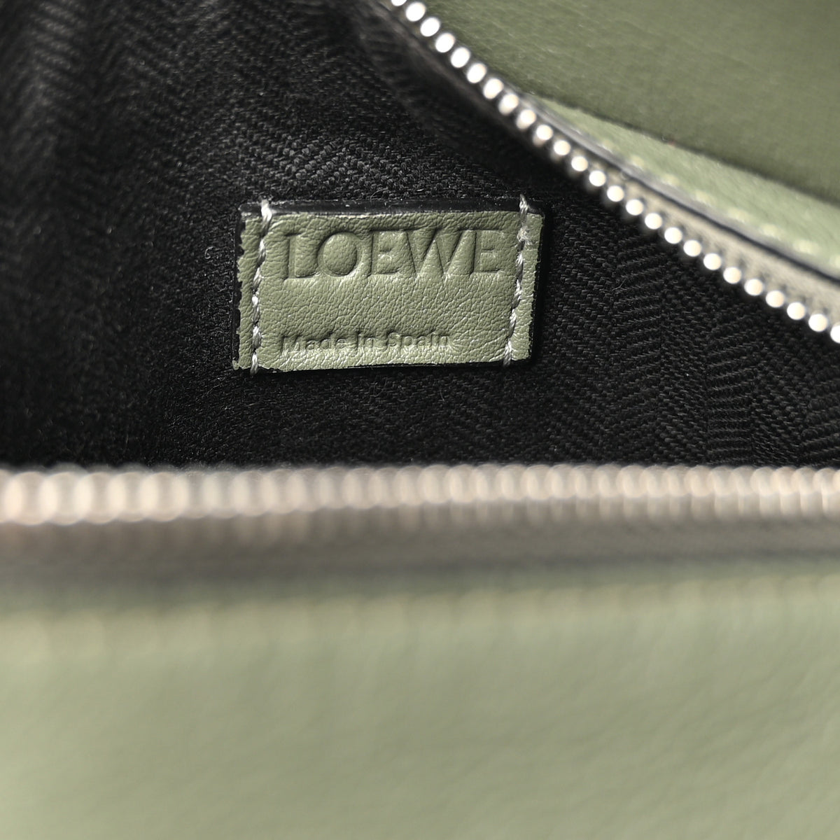 Calfskin Mini Puzzle Bumbag Dark Sage