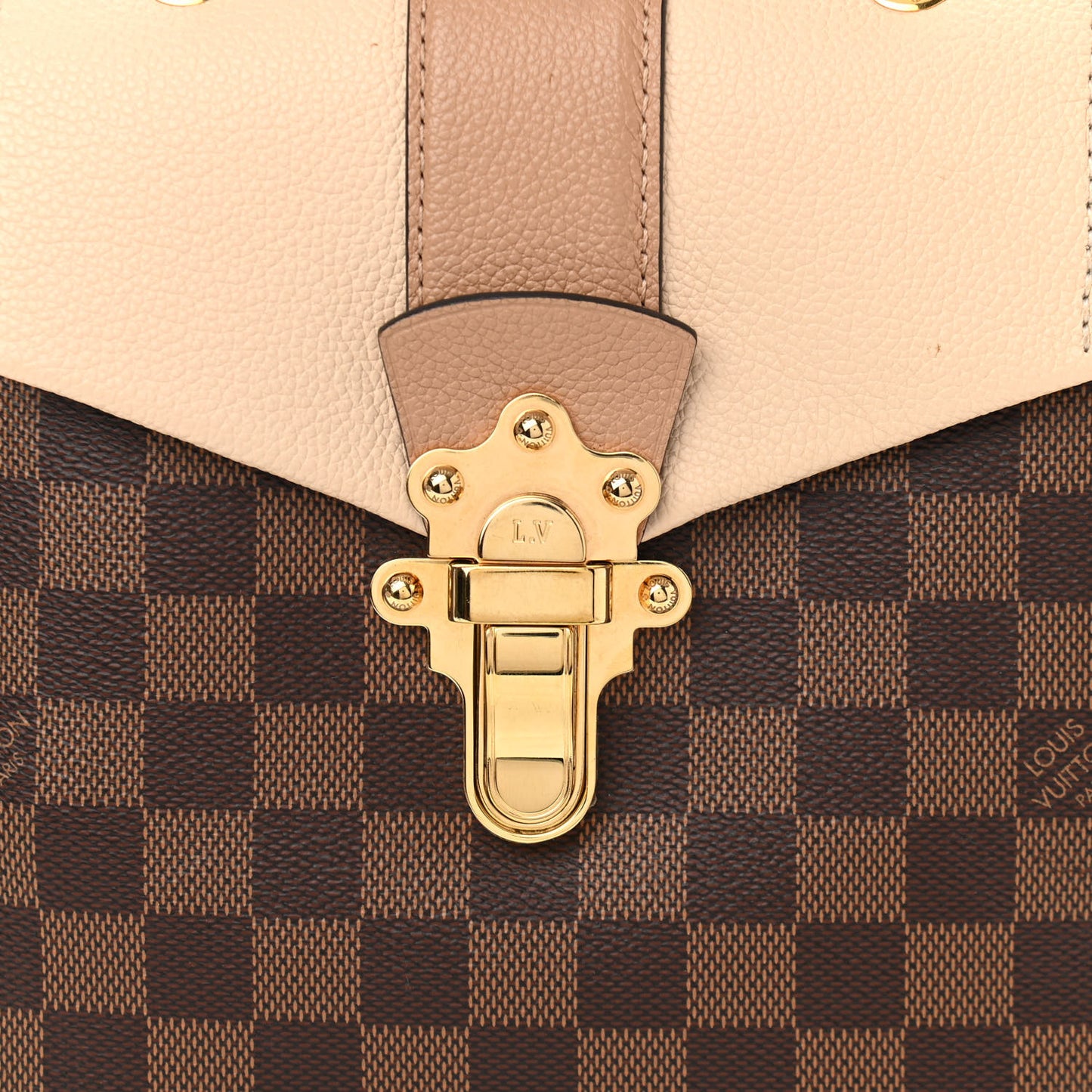 Damier Ebene Clapton Backpack Creme