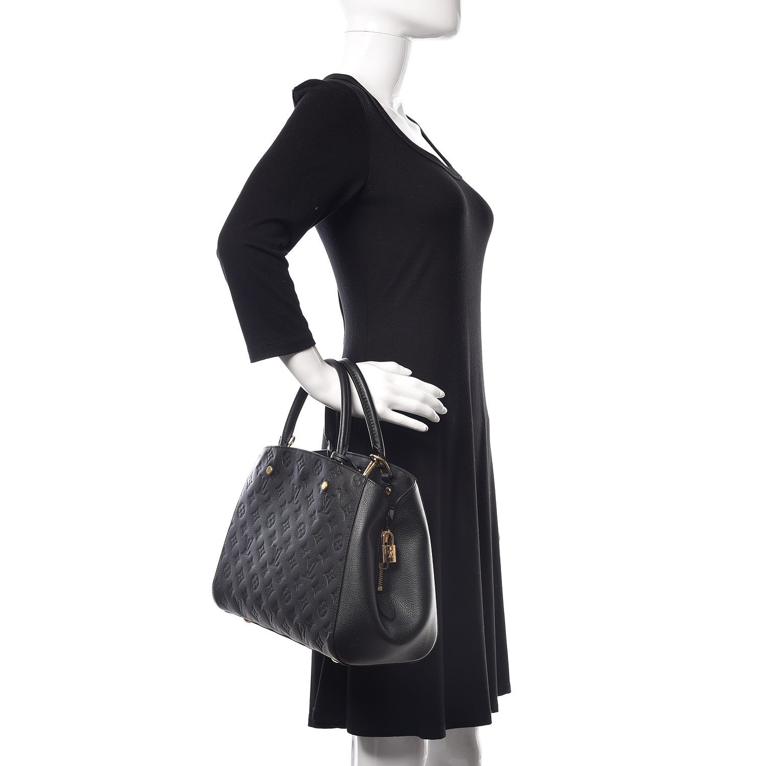 Louis Vuitton Empreinte Montaigne MM Black 3 of 10