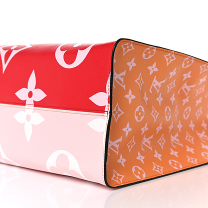 Louis Vuitton Monogram Giant Onthego GM Rouge Rose 8 of 9