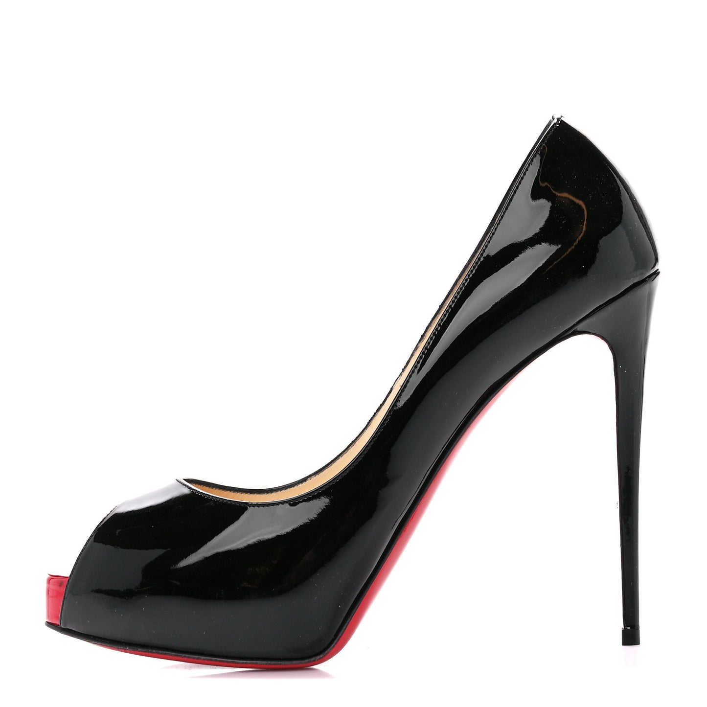 Patent New Very Prive 120 Pumps 38 Black Red