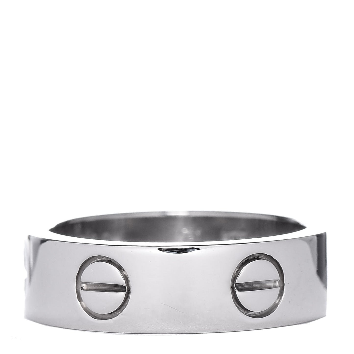 18K White Gold 5.5mm LOVE Ring 51 5.75