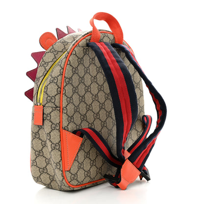 Gucci GG Supreme Monogram Kids Hedgehog Backpack Ebony Multicolor 3 of 11