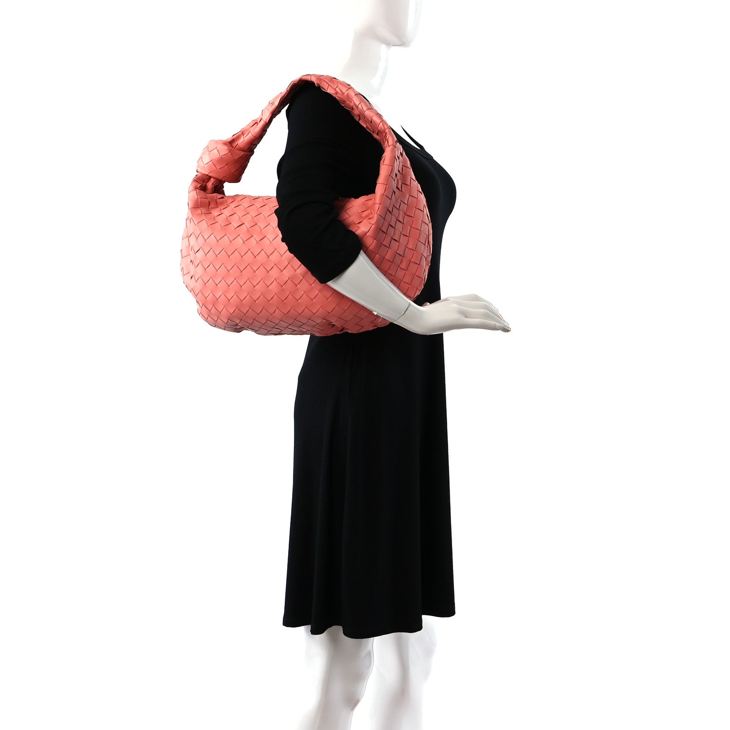 Bottega Veneta Nappa Intrecciato Large Jodie Hobo in Pink 2 of 8