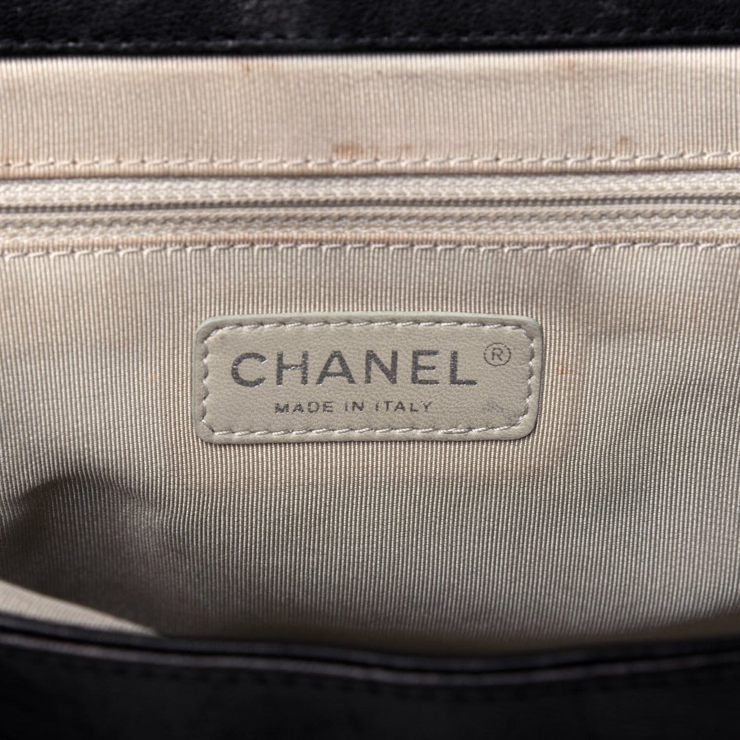Washed Lambskin Quilted Mini Chain Around Flap Black