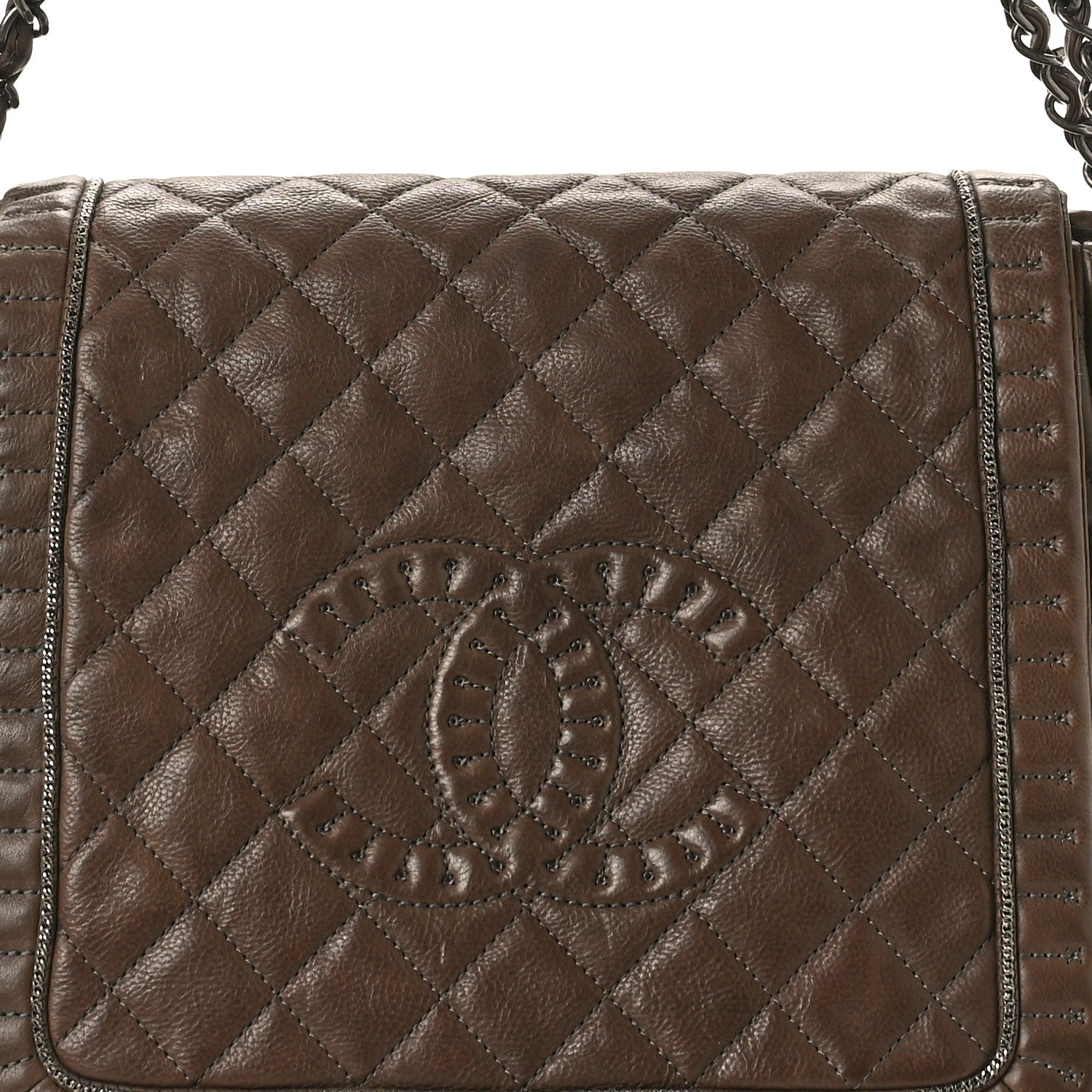 Chanel Calfskin Quilted Istanbul Accordion Flap Brown 8 of 12