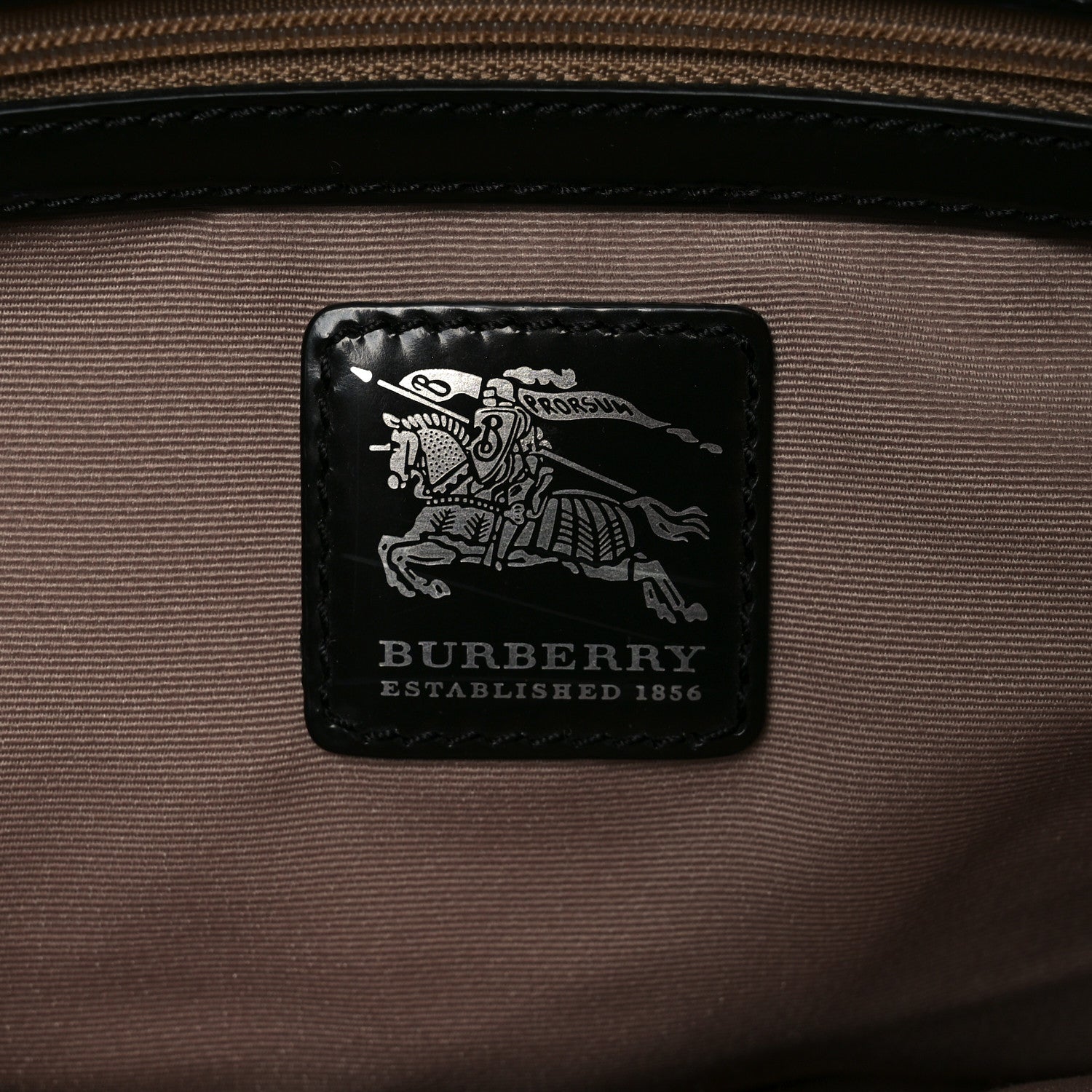 Burberry Metallic Calfskin Nova Check Small Nickie Tote Black 6 of 10