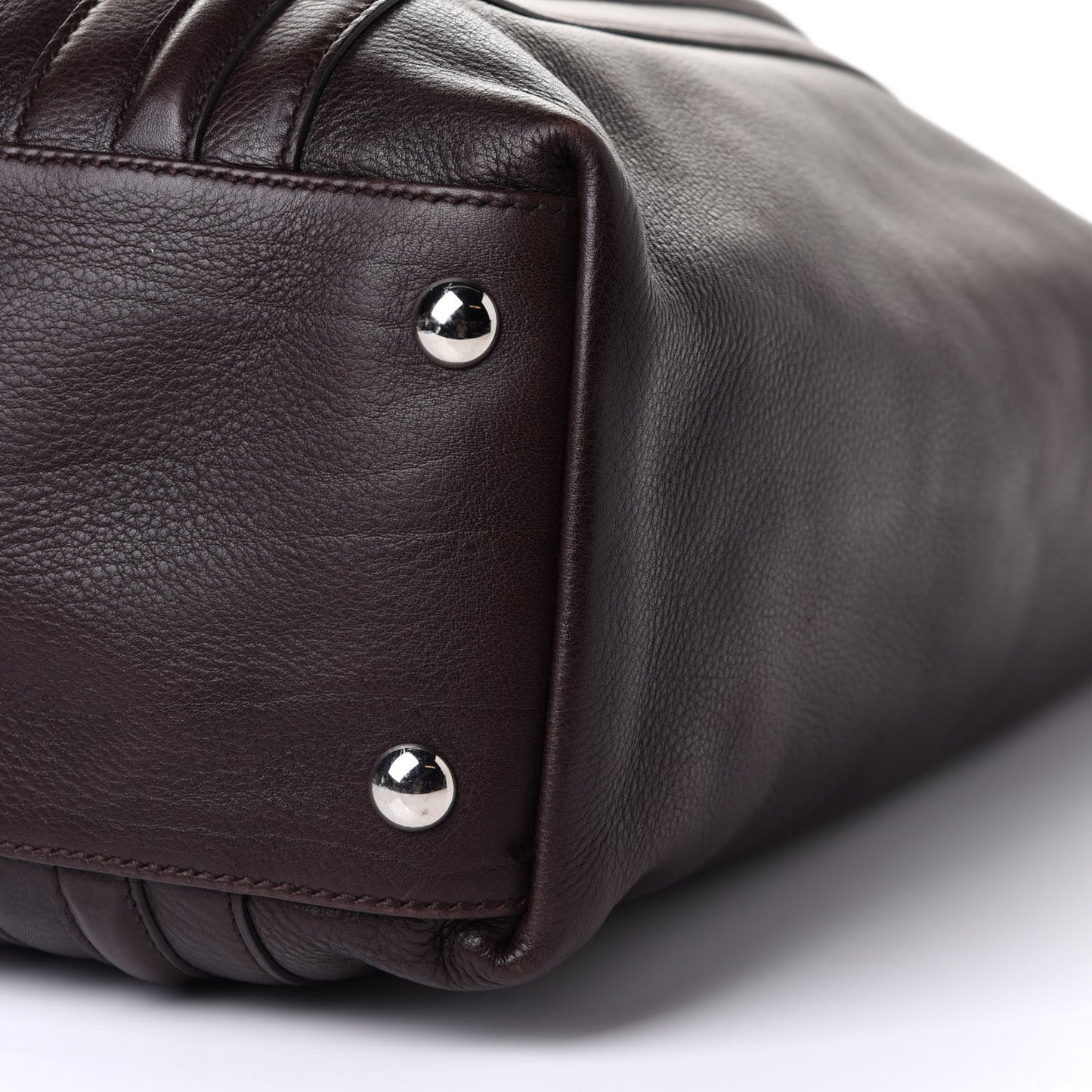 Calfskin Large Tote Brown