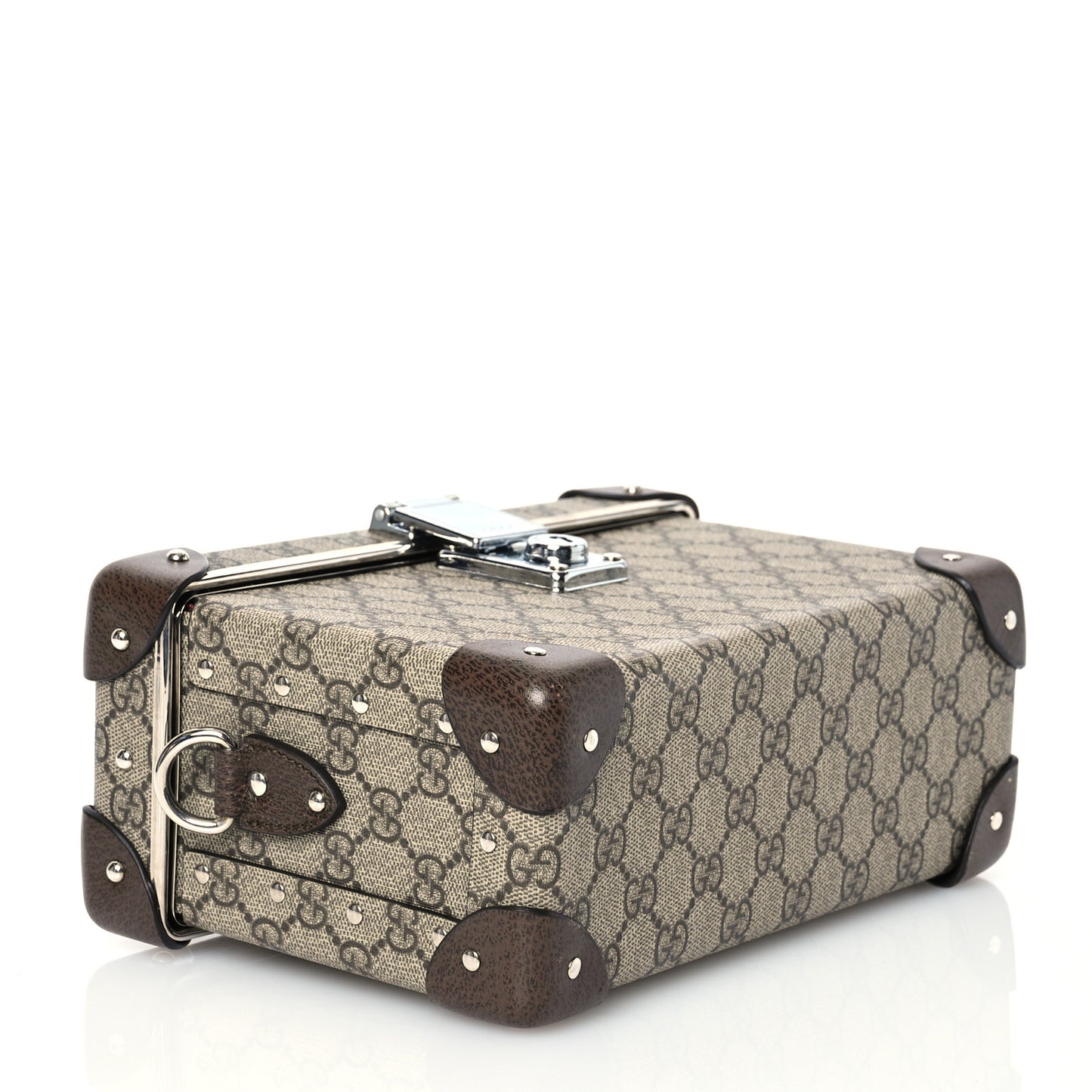 GG Supreme Monogram Globe-Trotter Beauty Case Brown