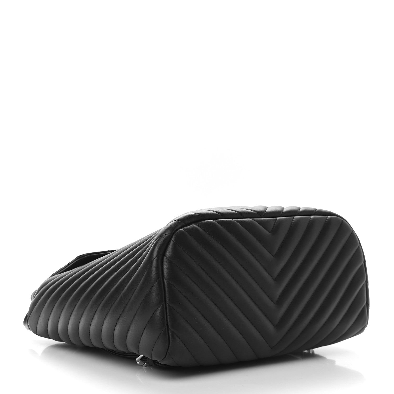 Chanel Calfskin Chevron Quilted Large Urban Spirit Backpack Black 4 of 9