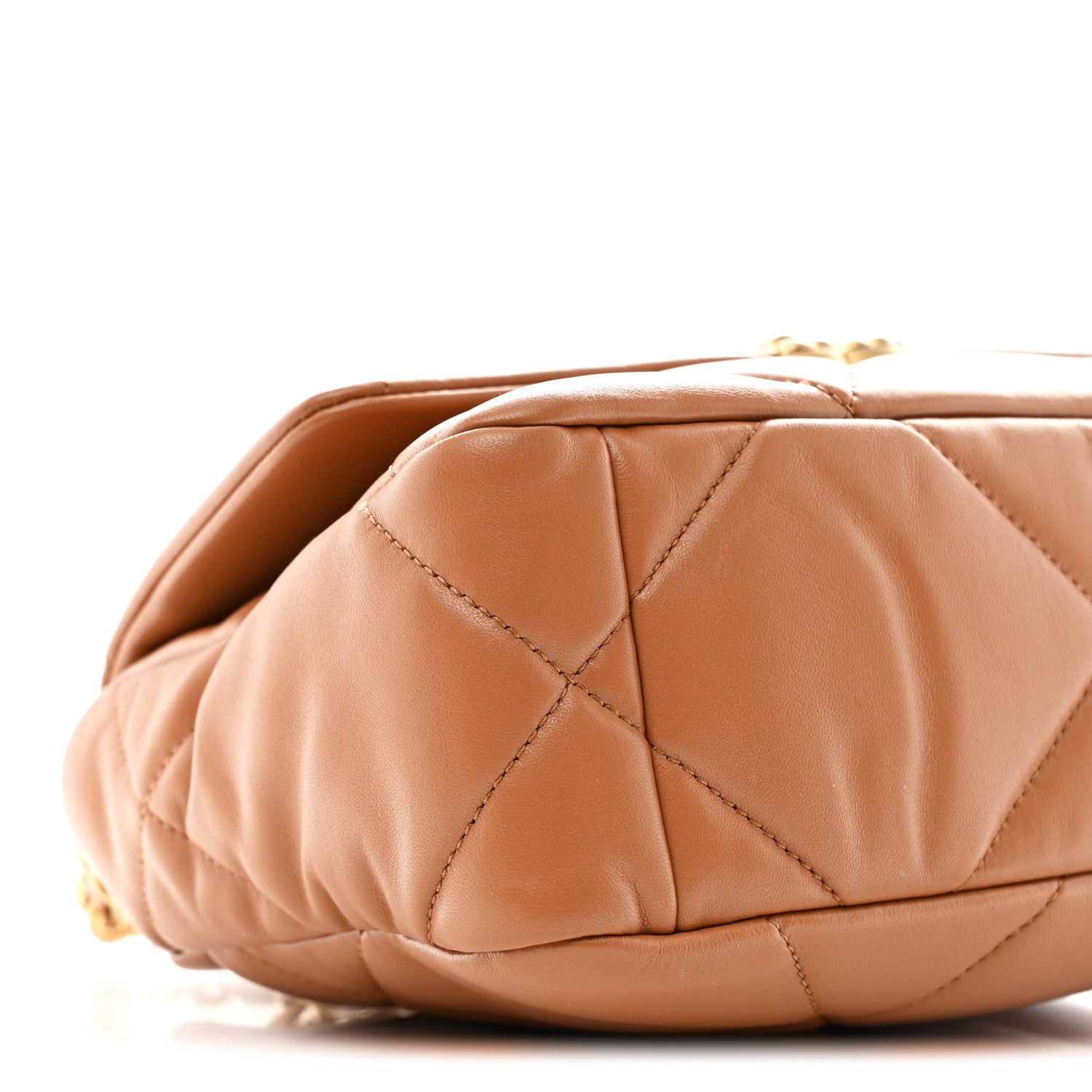 Chanel Lambskin Quilted Medium Chanel 19 Flap Brown 9 of 11