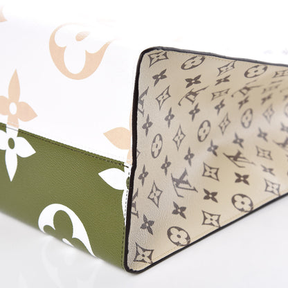 Louis Vuitton Monogram Giant Onthego GM Kaki Beige 7 of 10