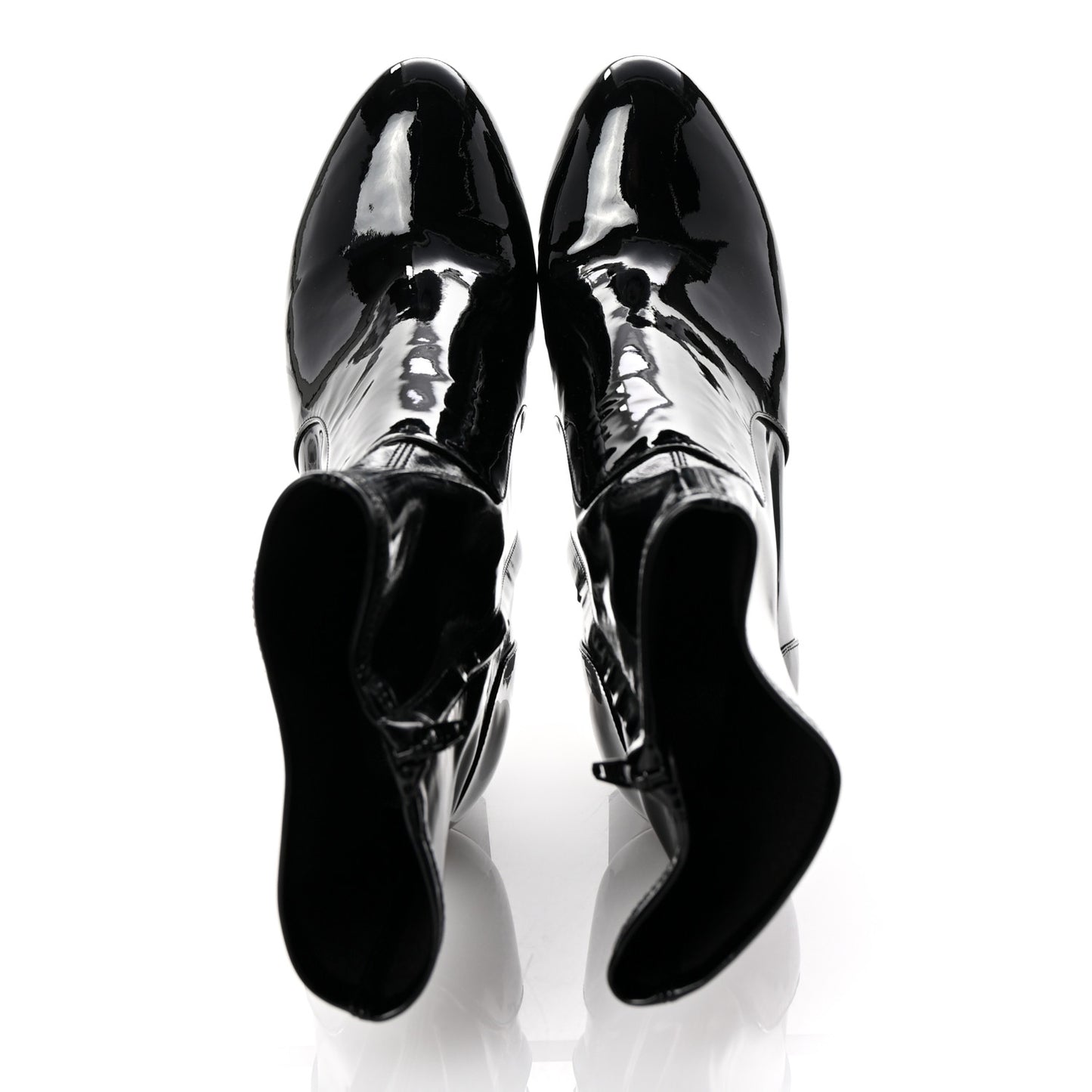 Patent Uniformes Silhouette Ankle Boots 39.5 Black