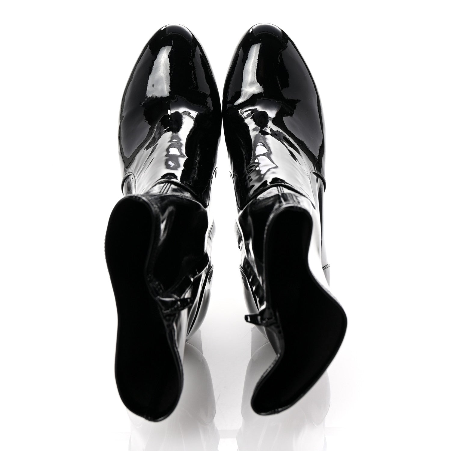 Louis Vuitton Patent Uniformes Silhouette Ankle Boots 39.5 Black 2 of 9
