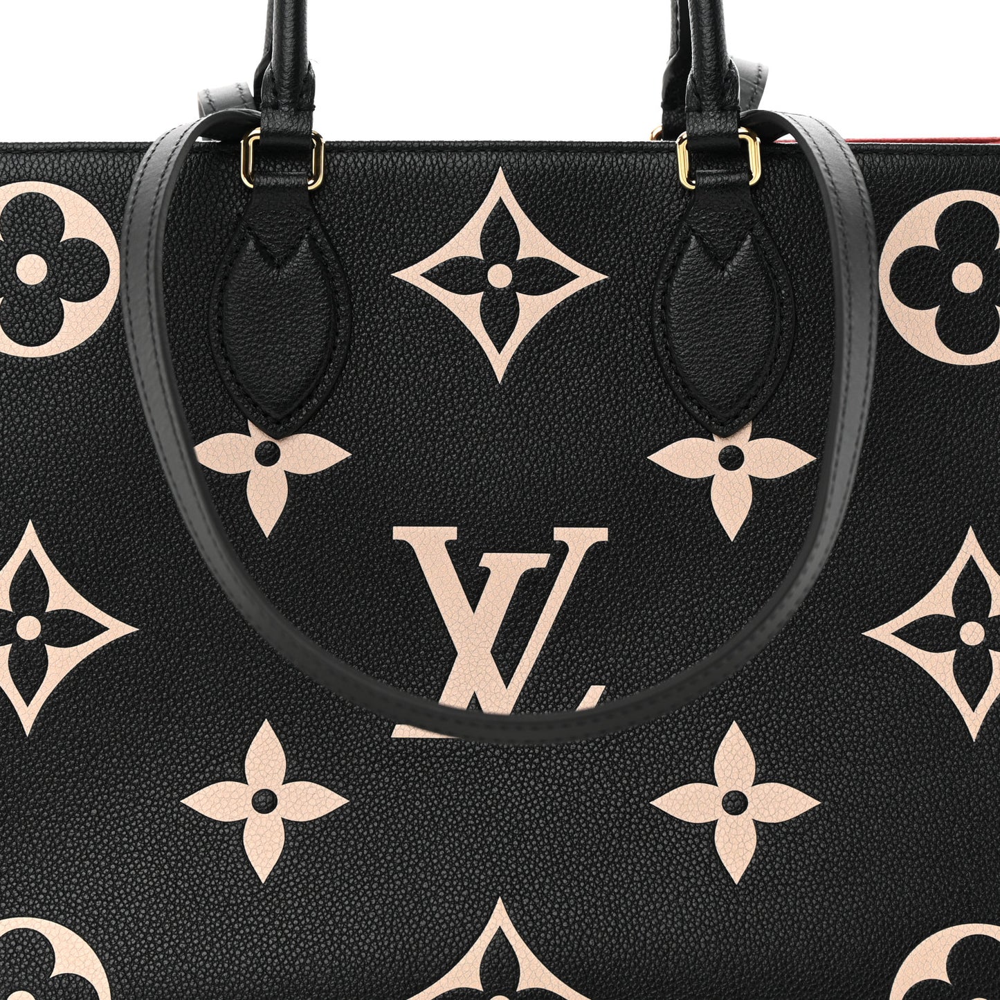 LOUIS VUITTON Empreinte Monogram Giant Onthego MM Black Beige
