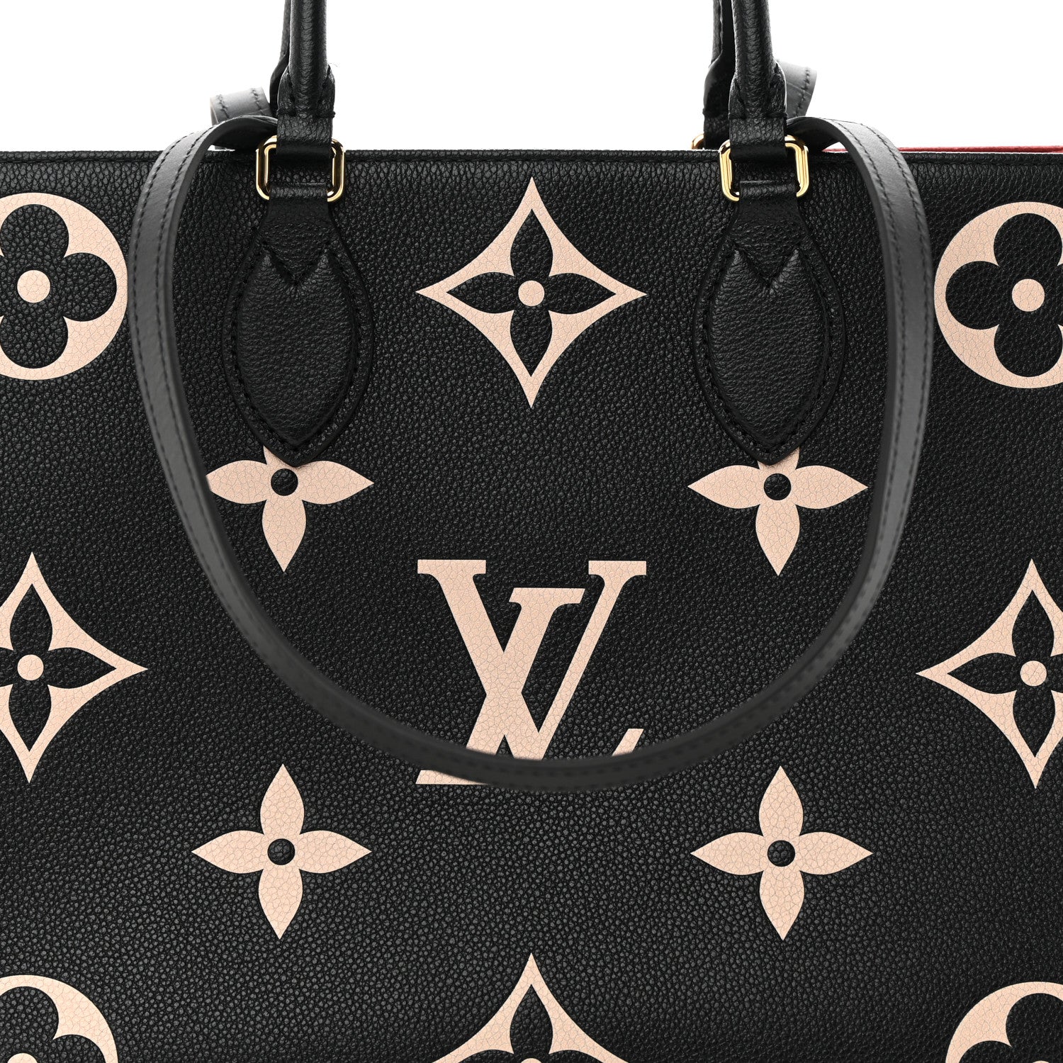 Louis Vuitton LOUIS VUITTON Empreinte Monogram Giant Onthego MM Black Beige 7 of 11