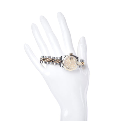 Rolex Stainless Steel 18K Yellow Gold Diamond 26mm Oyster Perpetual Datejust Watch Champagne Jubilee 179173 2 of 6