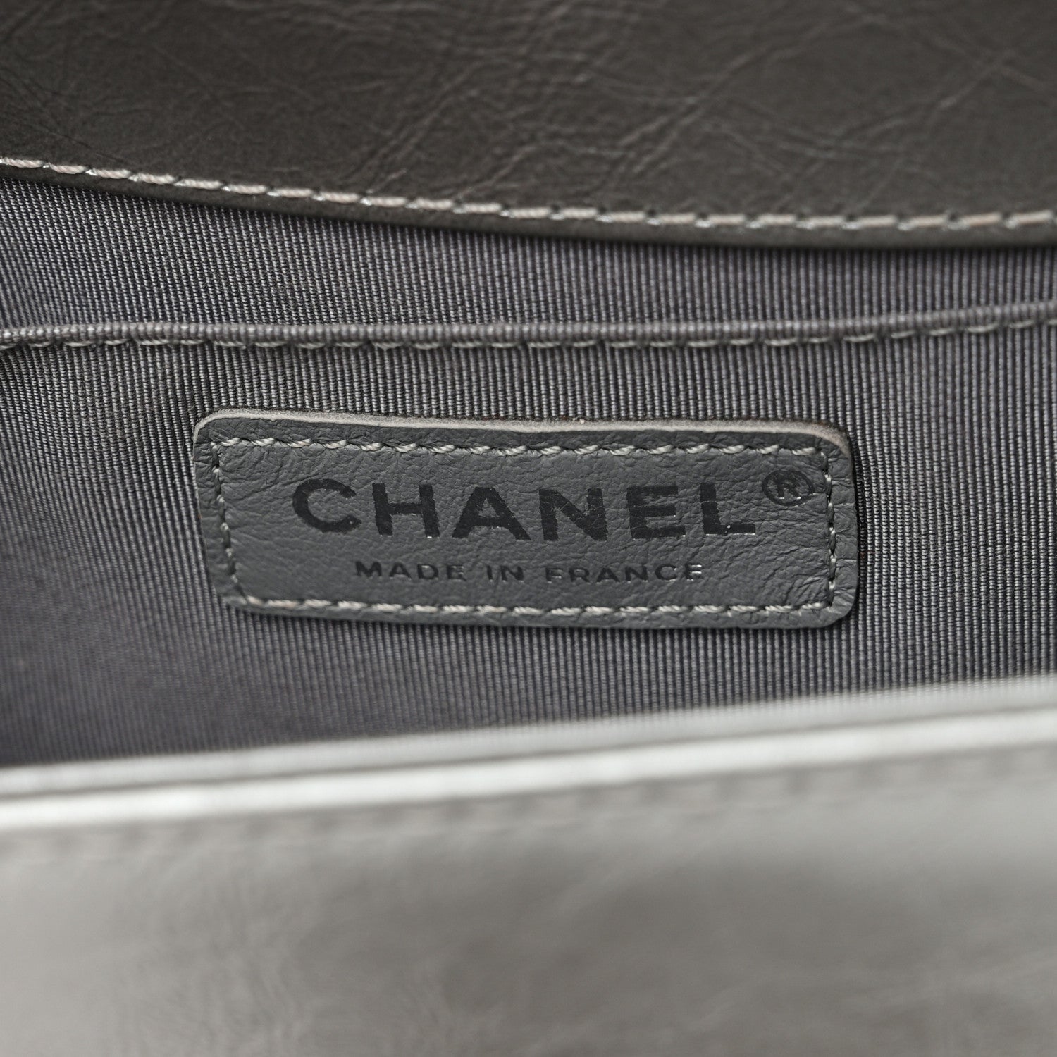 Chanel Metallic Aged Calfskin Quilted Small Top Handle Boy Flap Silver 6 of 12