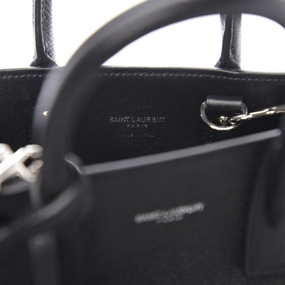 Saint Laurent Grained Calfskin Nano Sac De Jour Black 6 of 9