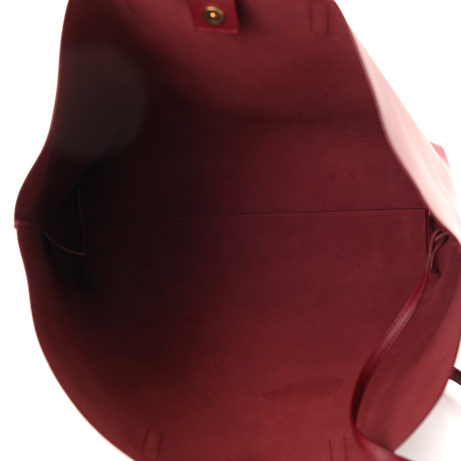 Saint Laurent Calfskin Large Shopping Tote Bordeaux 5 of 11