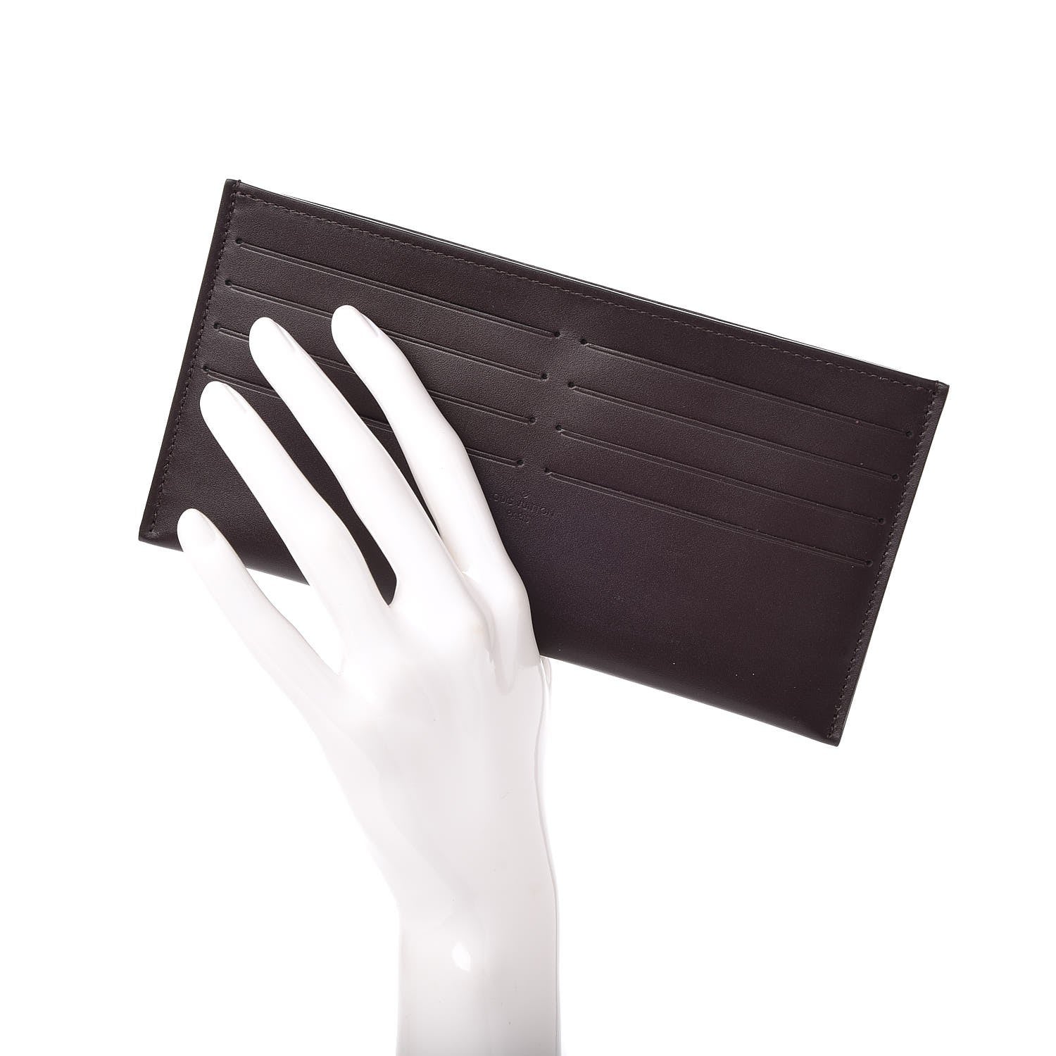 Louis Vuitton Calfskin Felicie Card Holder Insert Amarante 2 of 6