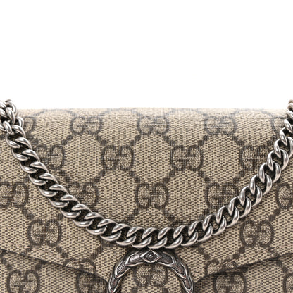 Gucci GG Supreme Monogram Mini Dionysus Chain Wallet Beige Taupe 8 of 10