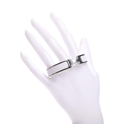 Hermes Enamel Narrow Clic Clac H Bracelet PM White 2 of 6