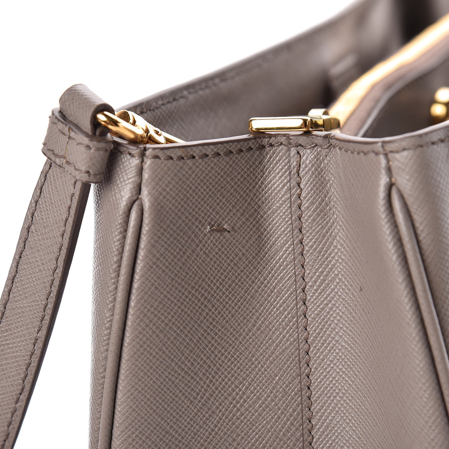 Saffiano Lux Medium Tote Argilla