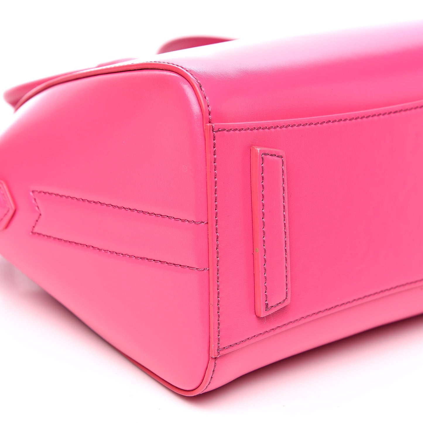 Shiny Lord Calfskin Mini Antigona Shocking Pink