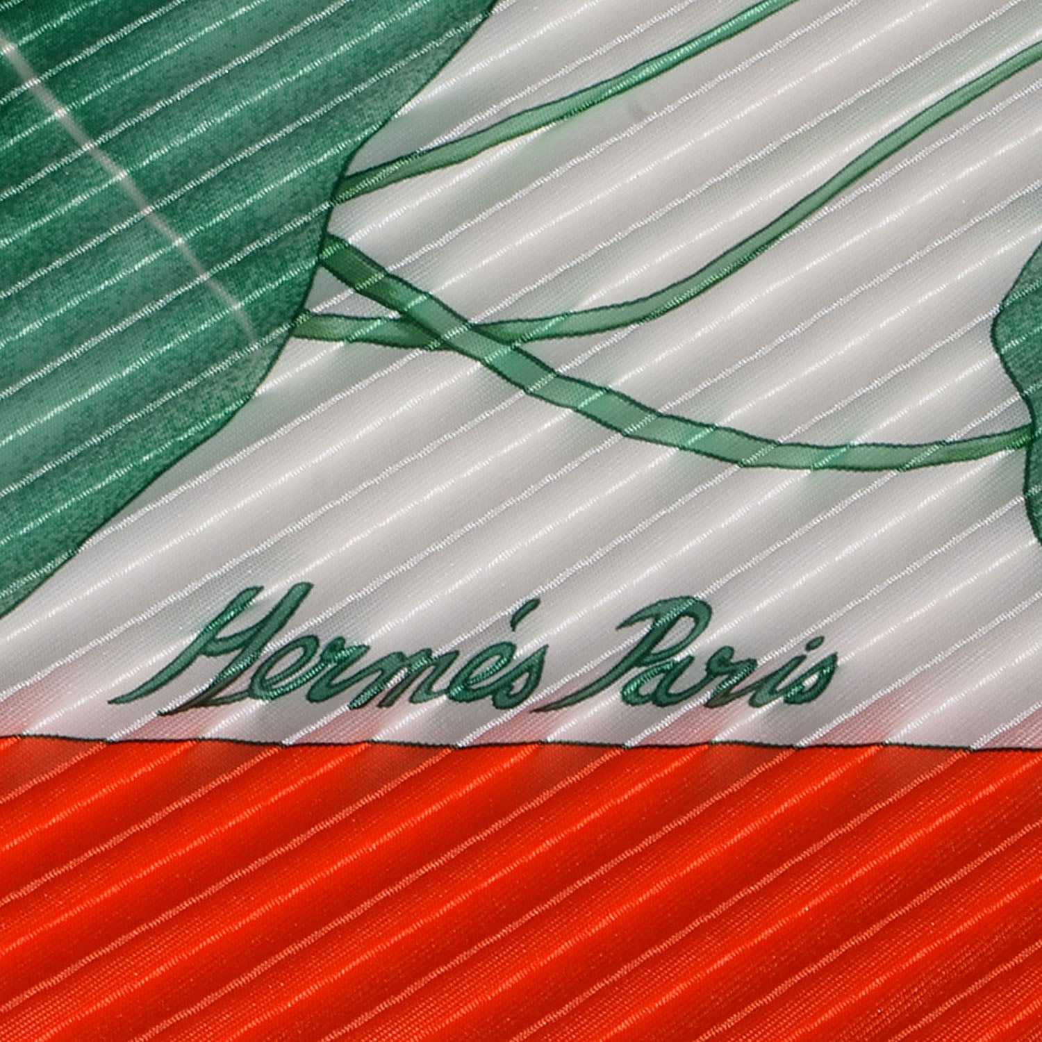 Hermes Silk Plisse Les Capucines Scarf 90 5 of 7
