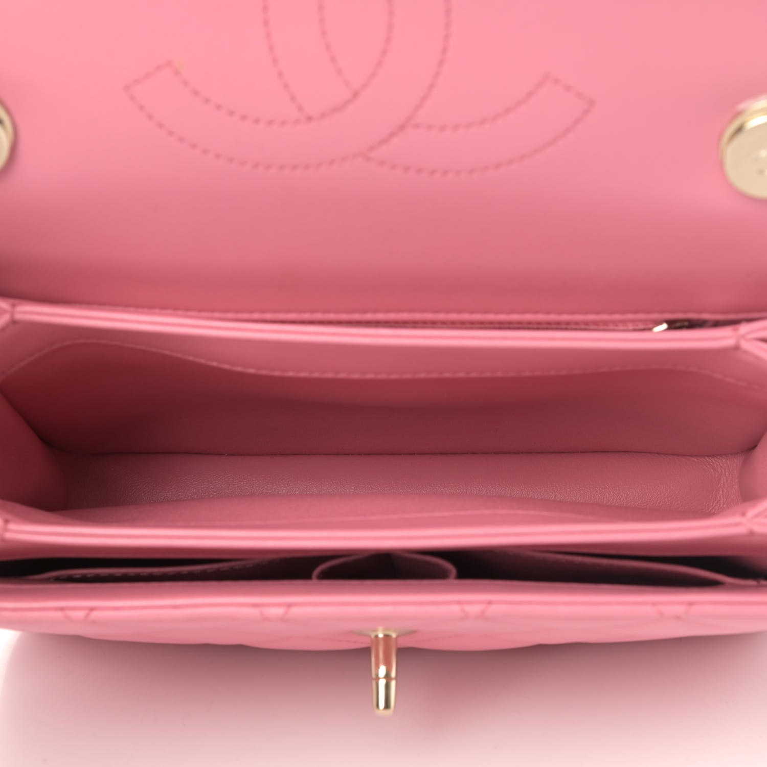 Chanel Lambskin Quilted Small Trendy CC Flap Dual Handle Bag Light Pink 4 of 4