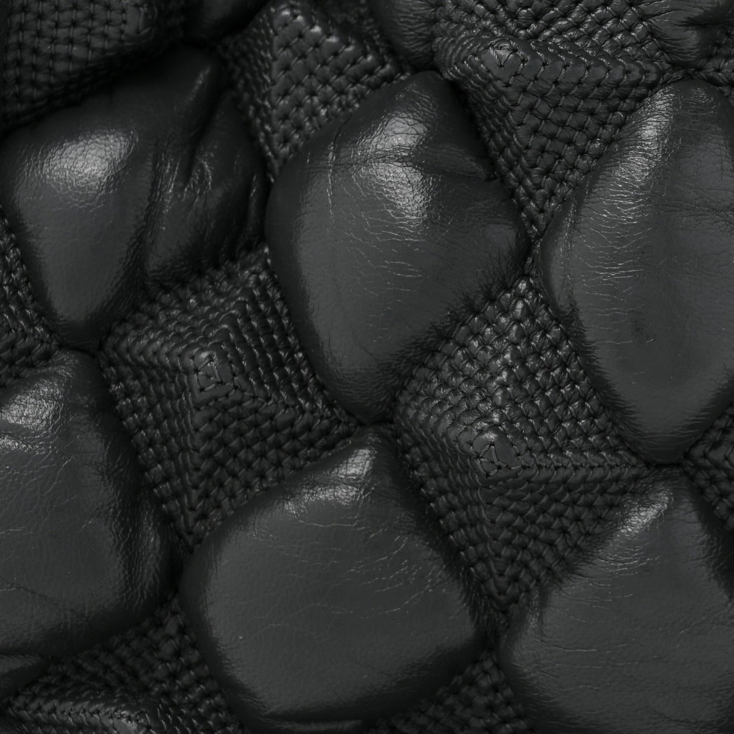 Glazed Lambskin Quilted Small Stravinsky Tote Grey