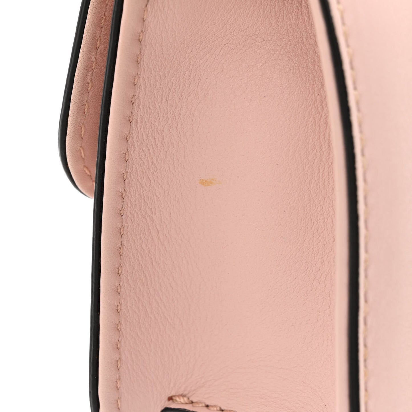 Vitello Mini Glam Lock Rockstud Flap Water Rose