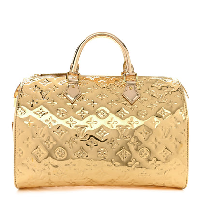 Louis Vuitton Monogram Miroir Speedy 30 Gold 1 of 12