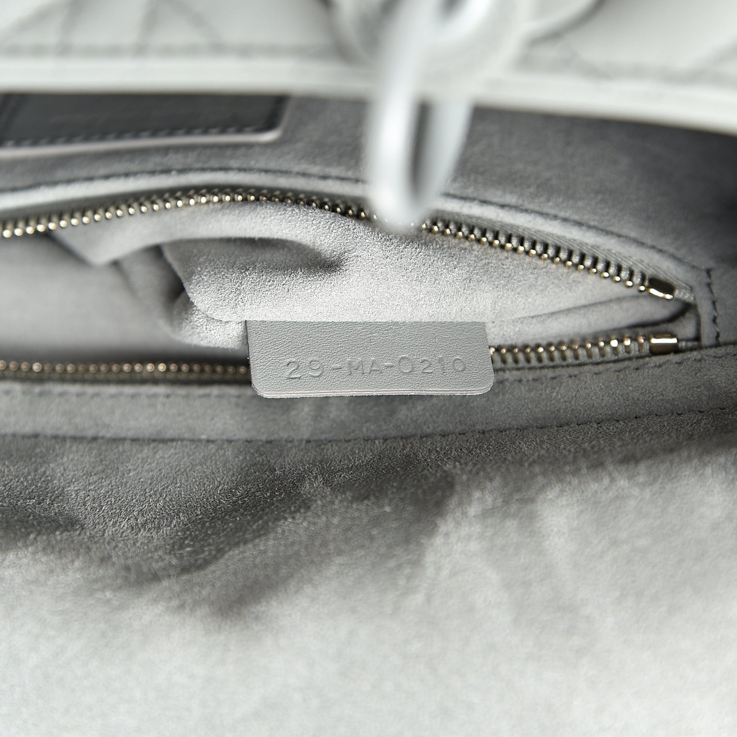 Ultra Matte Calfskin Cannage Medium Lady Dior Grey Stone