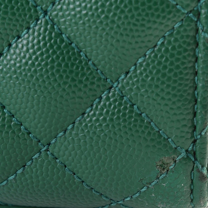 Saint Laurent Grain De Poudre Textured Mixed Matelasse Triquilt Medium Monogram Satchel Green 9 of 9