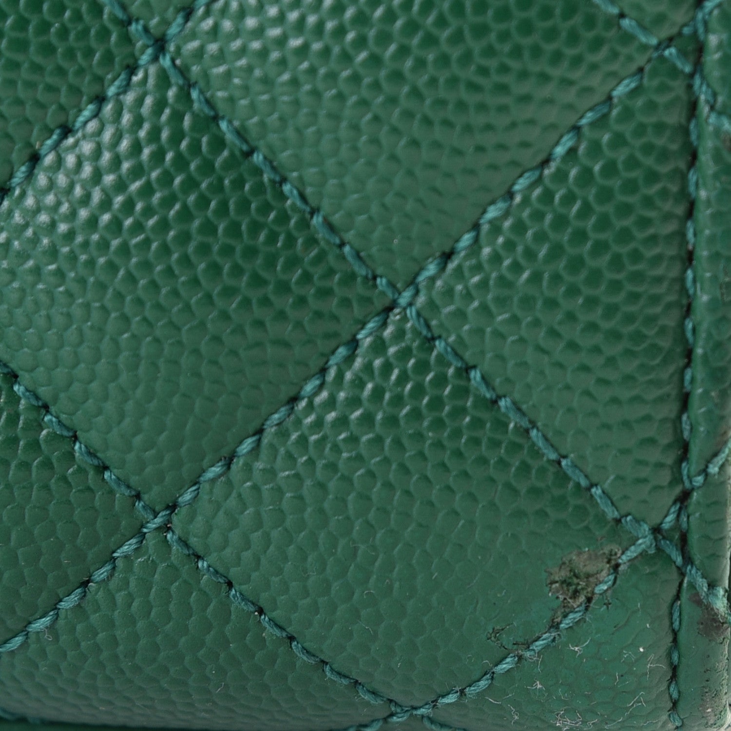 Saint Laurent Grain De Poudre Textured Mixed Matelasse Triquilt Medium Monogram Satchel Green 9 of 11