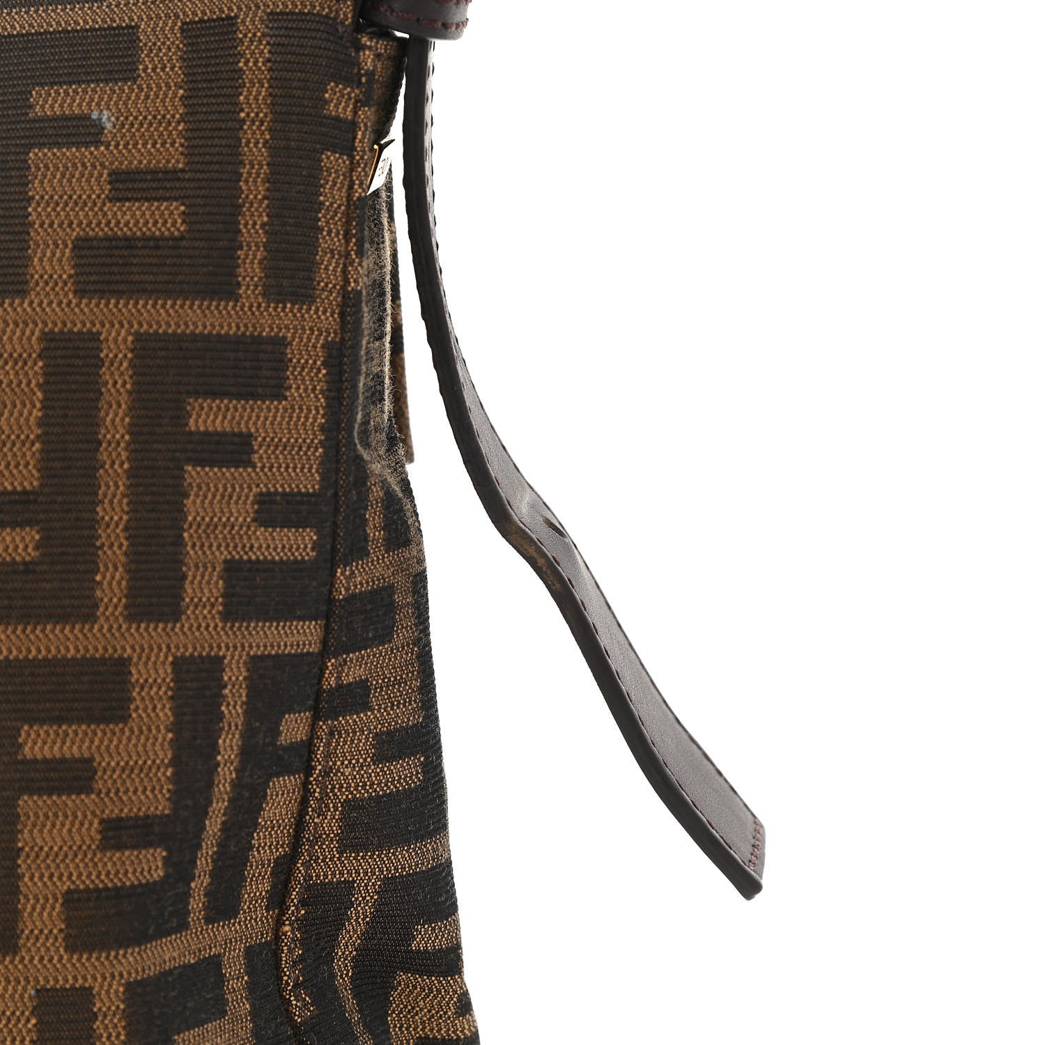 Fendi Zucca Vitello Messenger Baguette Tobacco 12 of 14